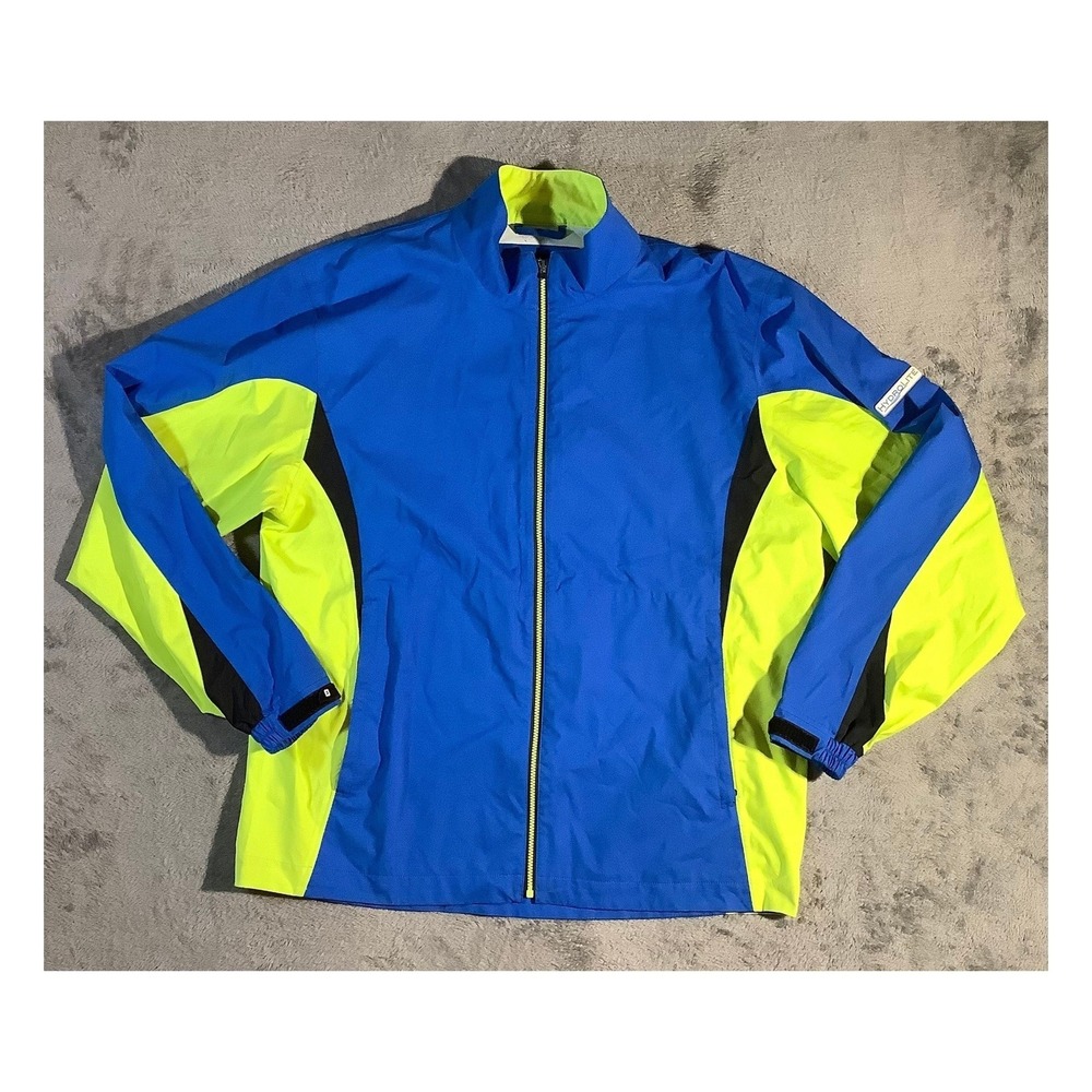 FootJoy DryJoys Hydrolite Golf Rain Jacket Blue Men's Large L Full Zip